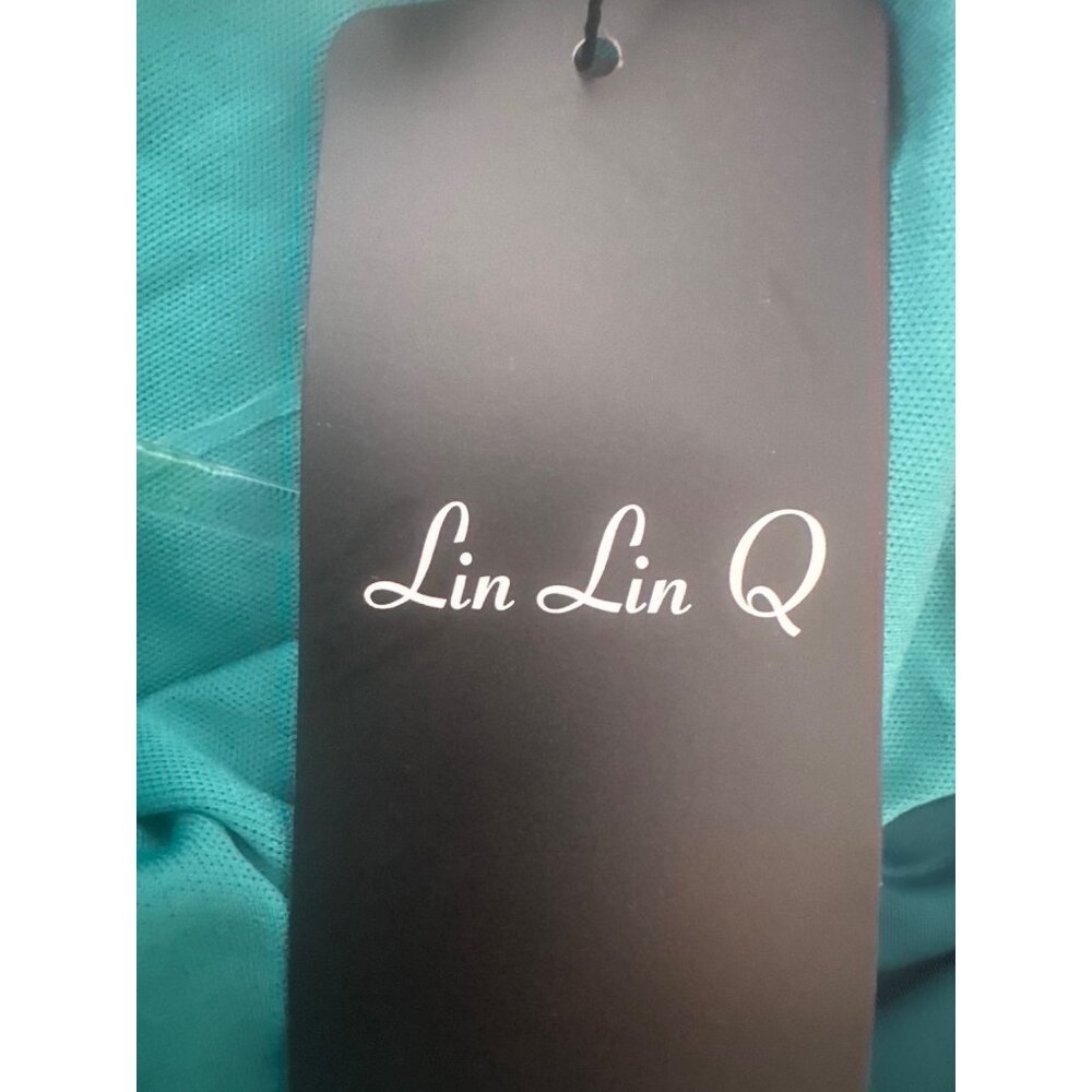 Miss Ord Deep Teal Long Medium Sleeve Sweetheart Neckline Maxi Dress - Picture 14 of 15